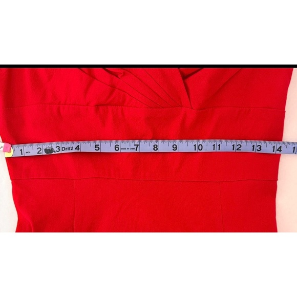New Dow Boutique Classic Collection Sexy Red 50's Retro Pencil Dress, L - Picture 12 of 15